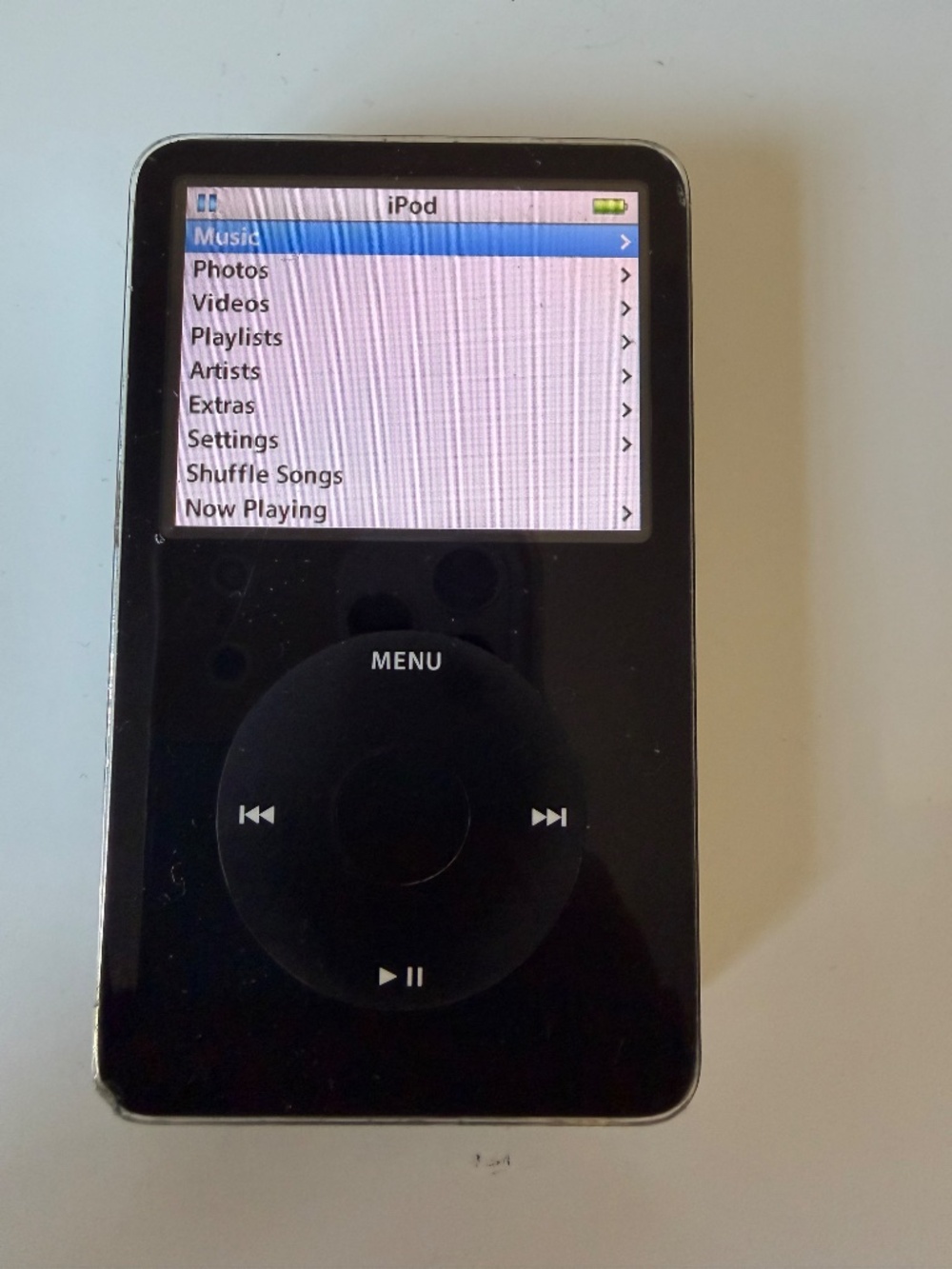 Apple iPod Classic 5.5 Gen 80GB Black (Model A1136) w/charger & camera connector - Picture 6 of 15